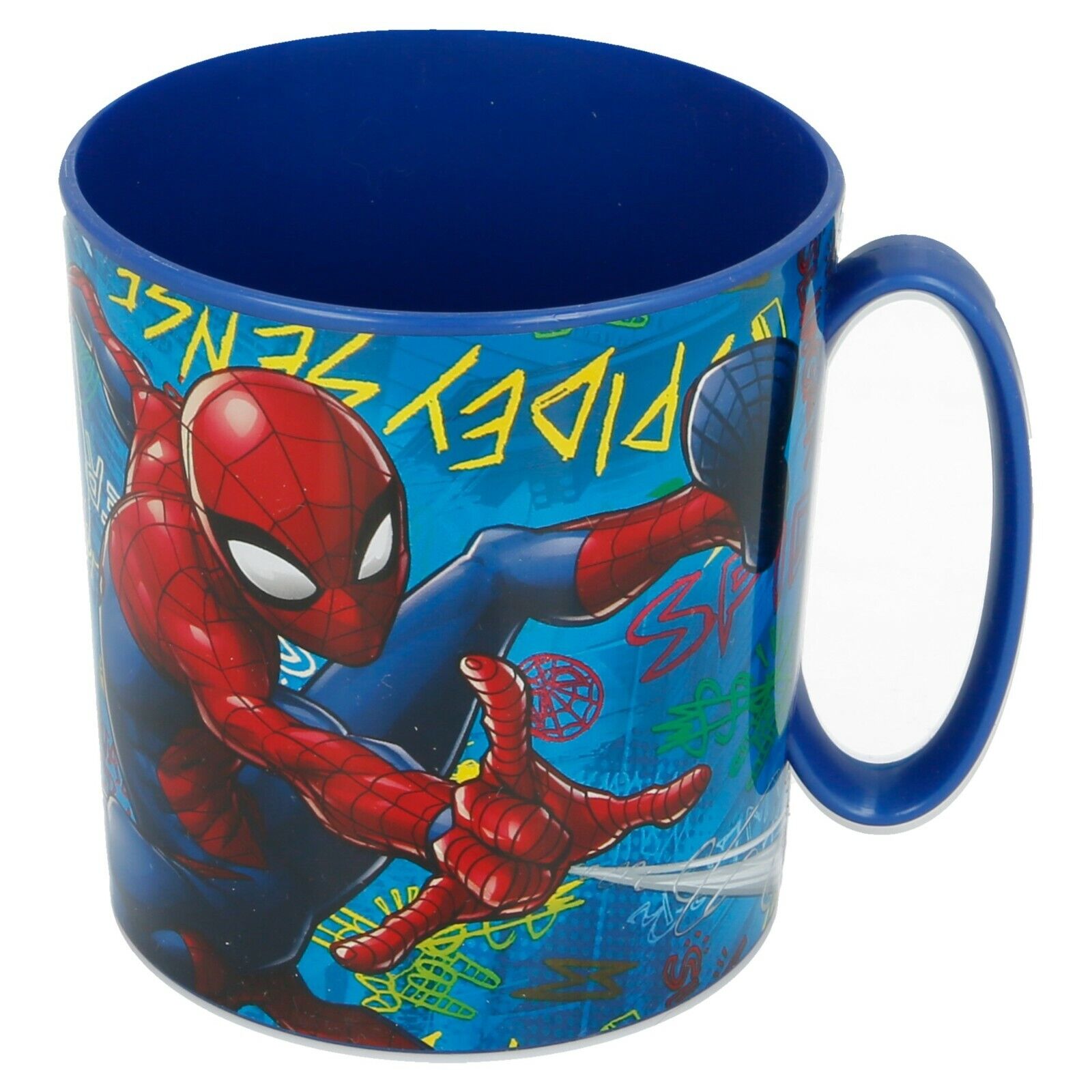 Nuevo Diseño Marvel Spiderman Niños Taza de Personajes 350ML Taza de Plástico A prueba para Microondas