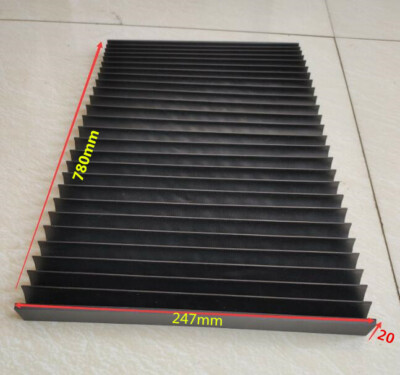 extend length 780mm; height 20mm; width 247mm ,T7 flat nylon bellow cover