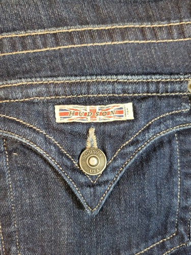 Jeans HUDSON donna firmato bootcut patta tasca vita bassa jeans taglia 29 - Foto 6 di 6