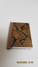 1967 Book Of Psalms Miniature Wood Cover Printed in Israel 