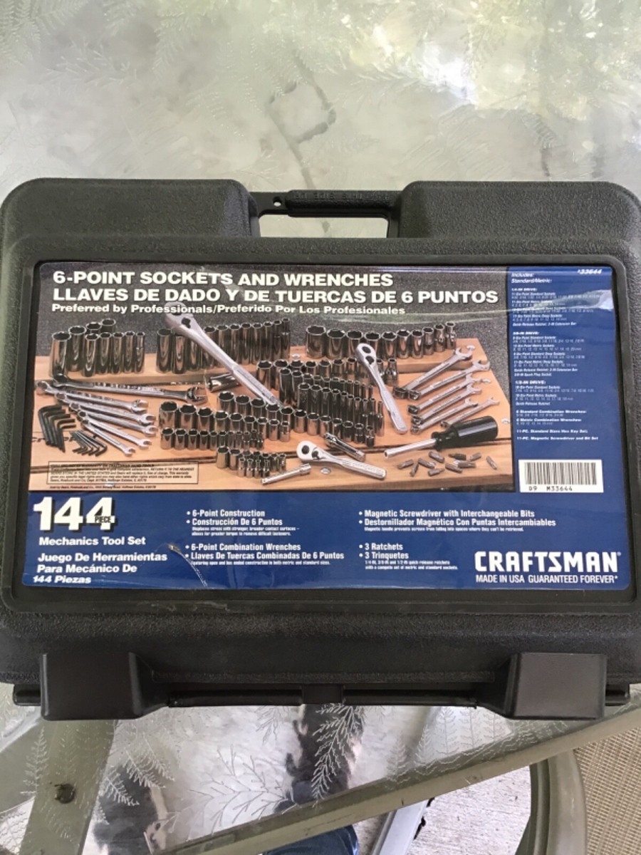 CRAFTSMAN　工具 Vintage Craftsman 144pc Mechanics Tool Set 33644 Made in USA for