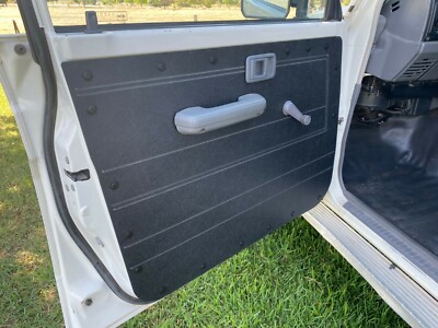 Black ABS Waterproof Door Cards Fits Toyota Landcruiser 76 Wag 79