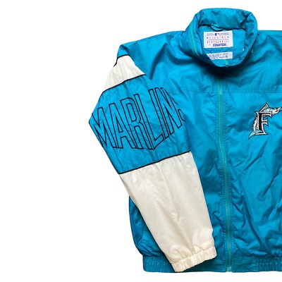 Vintage Florida Marlins MLB 90s Starter Adjustable Hood Jacket