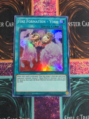 Yu-Gi-Oh! Fire Formation - Yoko FIGA-EN030 1st Edition Super Rare NM a1/