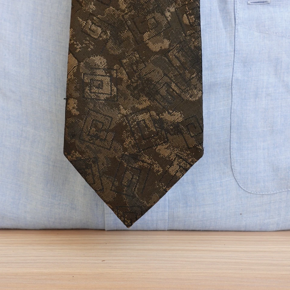 Corbata de cuello Alemania Occidental para hombre verde camuflaje militar ejército camuflaje matriz espiral Foto 2 de 4