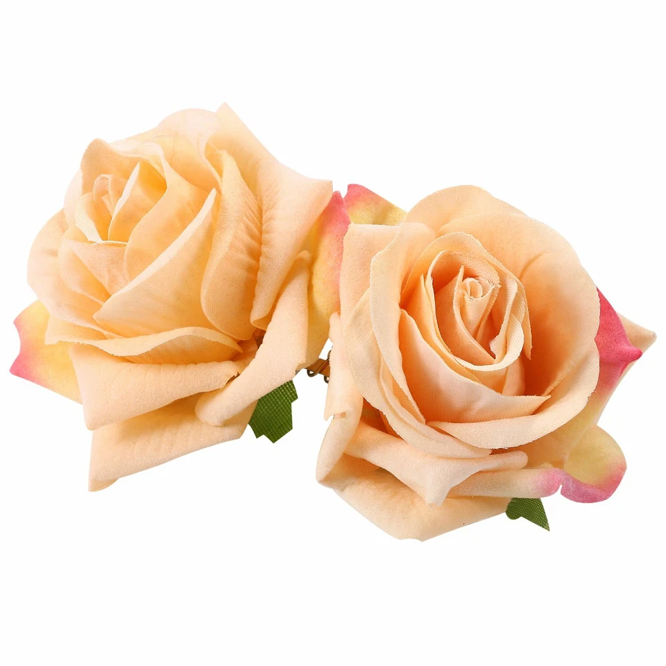 Broche pinzas para el cabello horquilla peine flor rosa boda accesorios nupciales 2 un. Foto 4 de 4