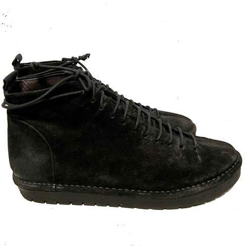 $798 MARSELL Men's Black Suede Lace Up 