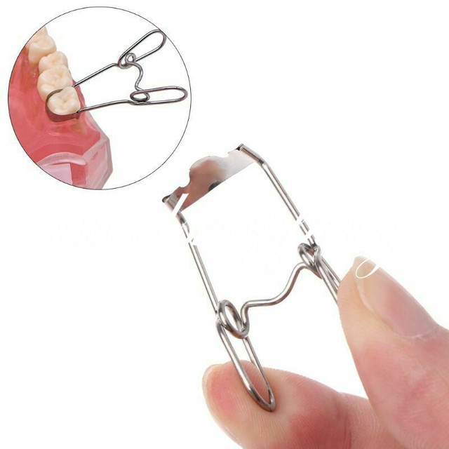 Contoured Metal Matrices Dental Spring Clips Saddle 36 Pcs/ No.1.330