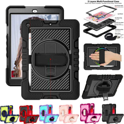 For iPad 5/6/7/8/9/10/11th Mini Air Pro 11 Shockproof Rugged Stand Case Cover