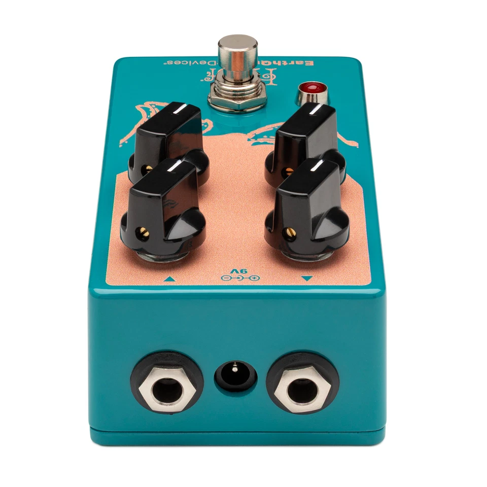 EarthQuaker Devices Casco Híbrido Agua Azul Pelusa Pedal con Control de Cambio Foto 2 de 4