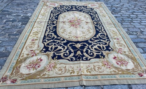 FINA ALFOMBRA ORIENTAL AUBUSSON TRADICIONAL HECHA A MANO NUEVA (245 x 148 cm)* - Imagen 5 de 13