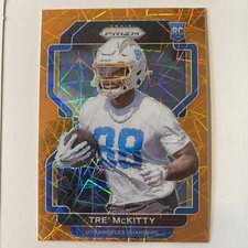 2021 Panini Prizm #416 Tre' McKitty Orange Disco Prizm