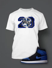 Graphic Sneaker 23 Tee Shirt To Match J1 Flynit Royal Men T Pro Club Shaka