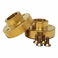 Brass Flange - 4 hole adapter for the blade with 5/8"-11 F thread