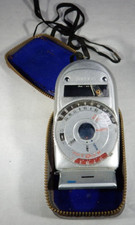Vintage Sekonic Auto-Leader Light Meter Model 38 Zero Adjust with Case  Strap 