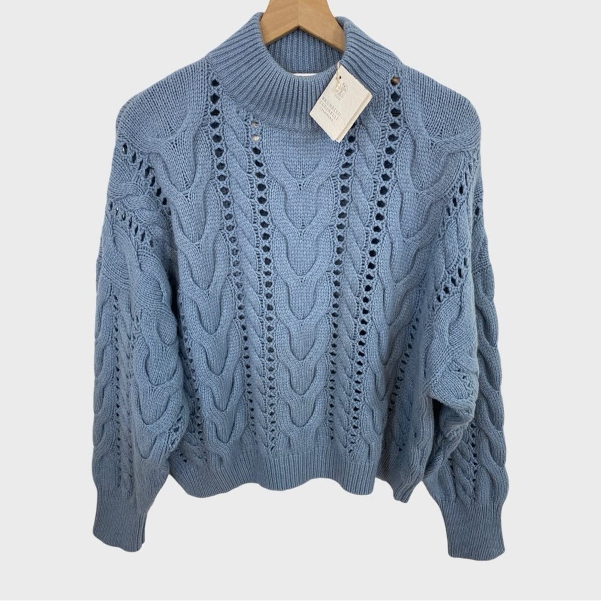 BRUNELLO CUCINELLI wool cashmere sweater size L ブルネロクチネリ