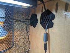Cable Pass Through Vent for Reptile Vivarium, Terrarium Decor, Lighting and Heat