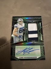 2023 Obsidian Luke Schoonmaker RPA Green Etch /25 Rookie Patch Auto
