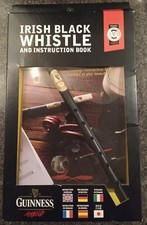 Guinness Irish Black Whistle & Instruction Book - Collector's Item
