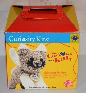 The Curious Sock Kitty by Curiosity Kits MIB