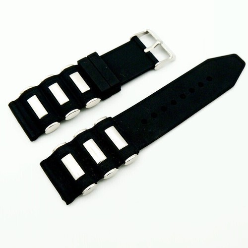 26mm WATCH BAND RUBBER FOR INVICTA SEA SPIDER 1120 1435 1436 1545 1798 1932 Stra - Foto 2 di 5