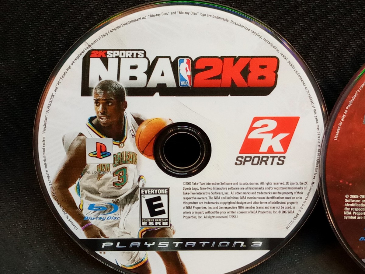 PS3 Game NBA 2K8, 2K12, &amp; 2K17 Sports Basketball Bundle Lot of 3 