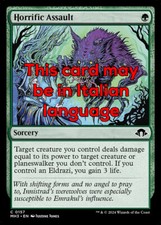 MTG HORRIFIC ASSAULT FOIL EXC - ASSALTO ORRIBILE 157 - MH3 - MAGIC