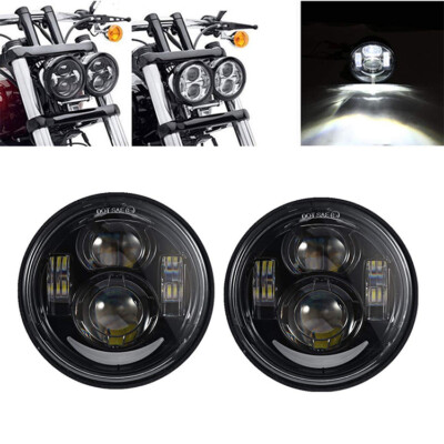 LED Scheinwerfer mit Tagfahrlicht für Harley Dyna Fat Bob FXDF 2008-2015