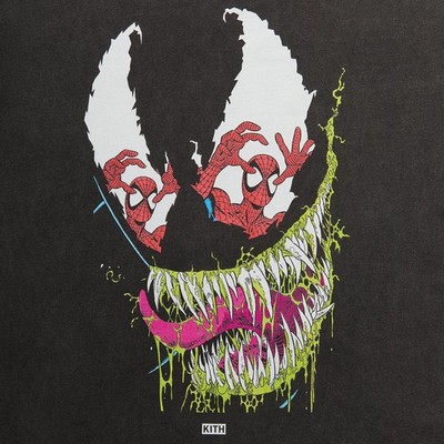 Marvel vs Capcom x Kith Venom Spider-Man Eye Vintage Tee T-Shirt