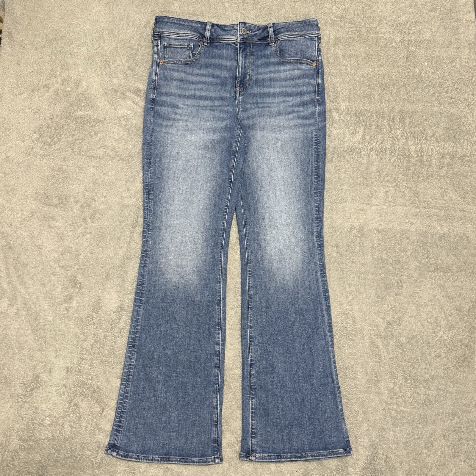 American Eagle Kick Boot Next Level Stretch Jeans Womens 14 Y2K Flare Western