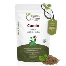 Organic Way Cumin / Jeera Seeds Whole - Organic, Kosher & USDA Certified