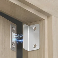 1 Pair Magnetic Door Catch Latch: Invisible Drill-Free Cabinet & Sliding Lock