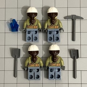LEGO City: Volcano Starter Set (60120) Lot Of 4 Minifigures D2 25