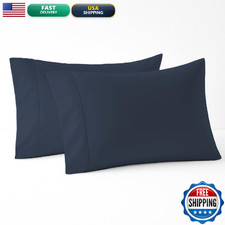 Pizuna 100 Cotton Pillow Cases Queen Size Set Of 2 Luxury 800 Thread Count