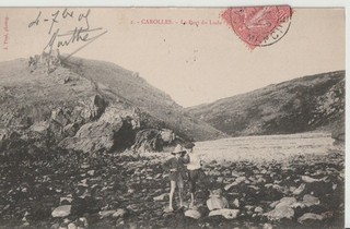 CPA 50 CAROLLES Le Port du Lude animés 1905