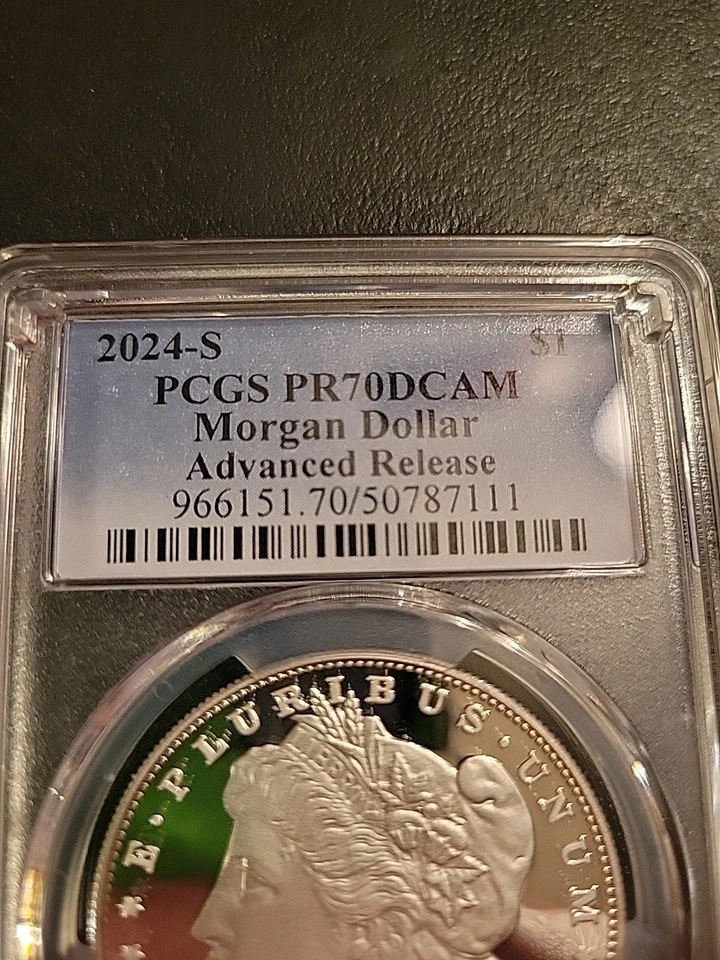 2024-S SILVER MORGAN DOLLAR $1 PCGS PR-70 ADVANCED RELEASE Lot#107 - Image 2 of 3