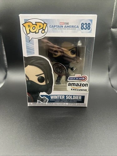 Funko Pop Marvel Year of The Shield The Winter Soldier, Amazon Excl w/ Protector