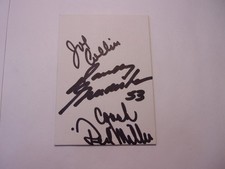 Denver Broncos Triple Autograph Card (Joe Collier/Randy Gradishar/Red Miller )