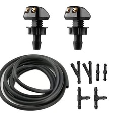 Car Front Windshield Washer Nozzles, Double-Hole Auto Wiper Water 9PCS