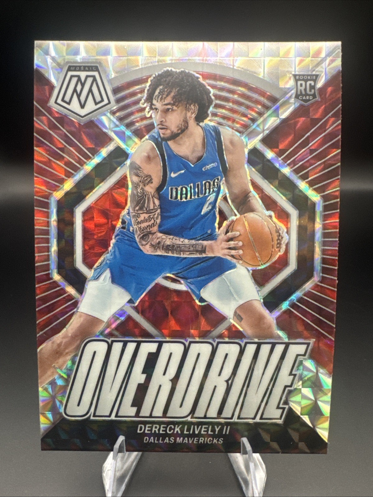 Dereck Lively II 2023-24 Panini Mosaic #9 Overdrive Mosaic Rookie