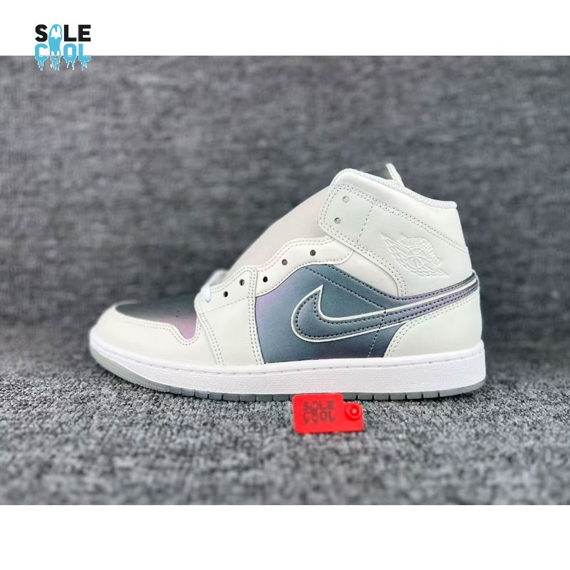 靴 AIR JORDAN Air Jordan 1 Retro Mid Se Multi Phantom/Phantom-White Men's