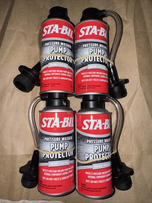 #ad STA BIL Pump Protector Protects Pressure Washer Pumps Anti Freeze 4 PACK 4oz $30.00