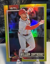 2026 Topps Series 1 Wilson Contreras Yellow /399 St Louis Cardinals #180