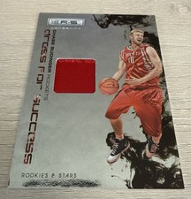 2009 Panini Rookies Stars /299 Chase Budinger Rookie Jersey Card Houston Rockets. rookie card picture