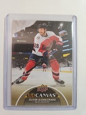 2021-22 Upper Deck #C24 Oliver Bjorkstrand UD Canvas Columbus Blue Jackets