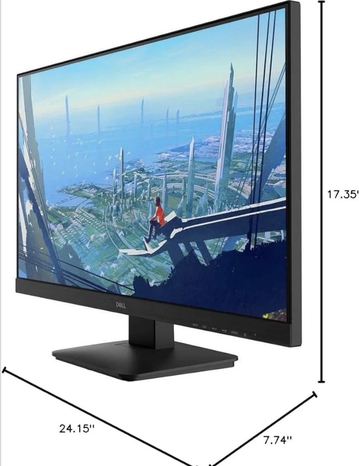 Dell Gaming LED-Lit Monitor 27" Black (D2719HGF), FHD (1920 x 1080) - Image 2 of 4