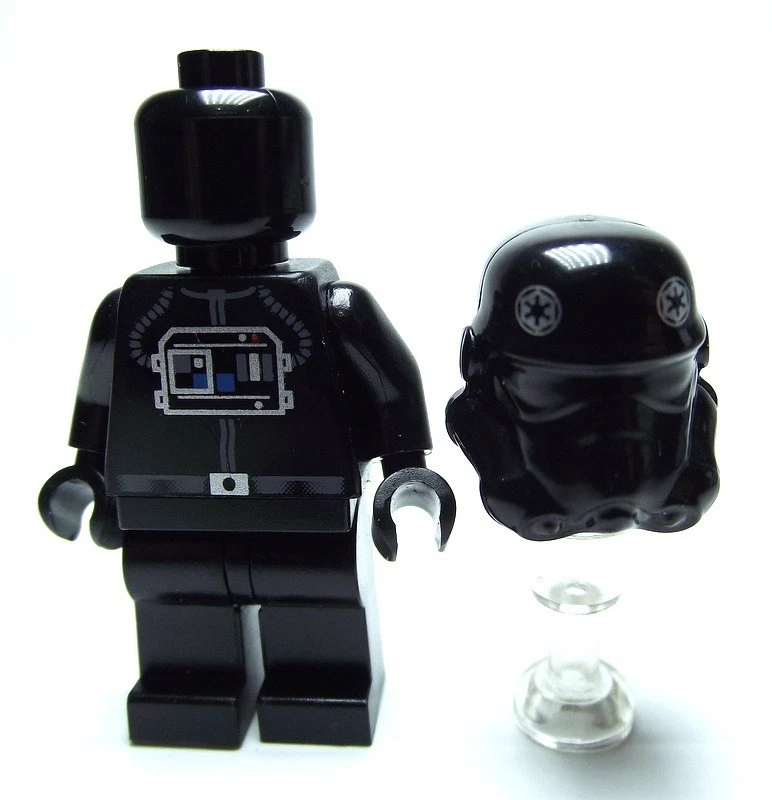 Lego Star Wars Tie Fighter Pilot Minifigura SW0035B Juegos 7659 y 6206 ¡¡GUAU!!! Foto 3 de 3
