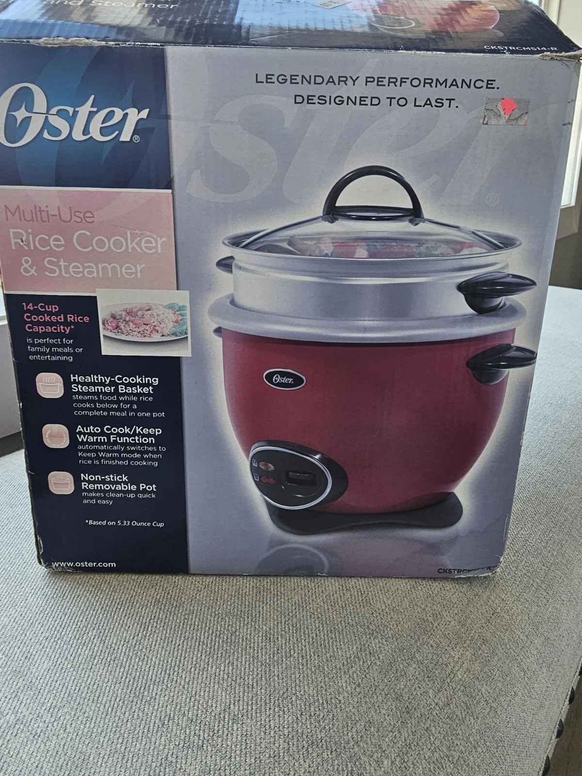 Oster Rice Cooker And Steamer 14 Cup Large Family Size
Opens in a new window or tab
