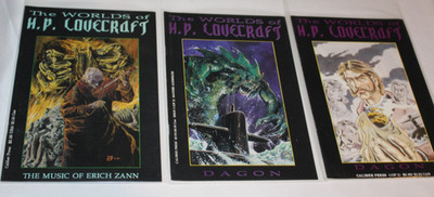 Complete Set Worlds of HP Lovecraft Dagon 1 2 Erich Zahn NM Horror Comic Cthulhu