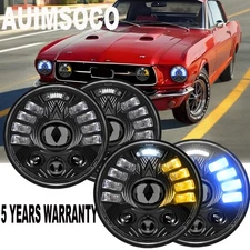 4Pcs 5.75" 5-3/4 LED Headlights High-Low Beam DRL For Chevy Chevelle 1964-1970